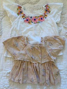 Zara girls light weight summer tops size 2-3 yrs.